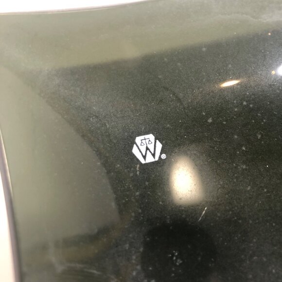 Vintage 60's Skeleton Lizard Man Evolution 9.25" x 3.75" Smoked Art Glass Tray - Picture 5 of 8